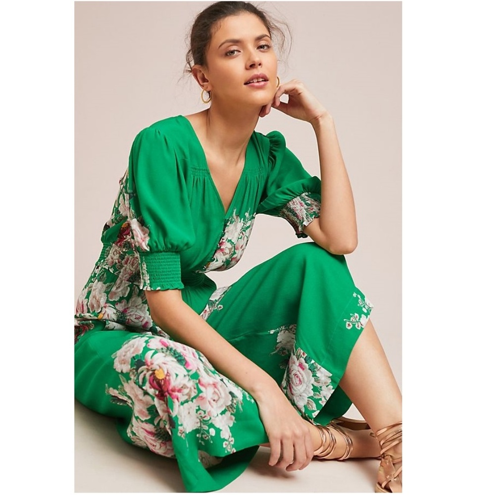 Anthropologie LONGWOOD FLORAL JUMPSUIT new - Picture 3 of 7